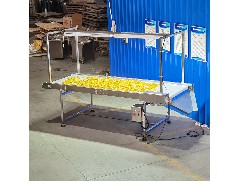 How to design a food conveyor belt to allow fragile foods such as potato chips to 